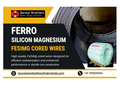 Optimized Ferro Silicon Magnesium Solutions with FeSiMg Cored Wires!