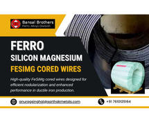 Optimized Ferro Silicon Magnesium Solutions with FeSiMg Cored Wires!