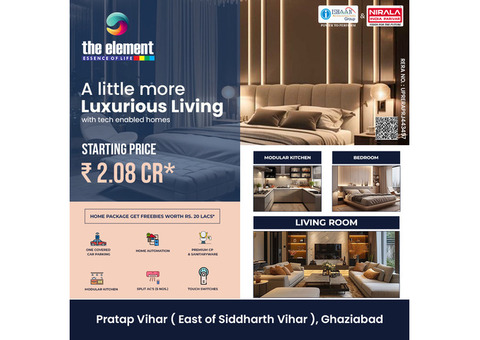 3 BHK flat Siddharth vihar | The Element