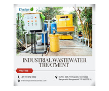 Industrial Wastewater Treatment in Hyderabad | 9100122822 | Elysian industries