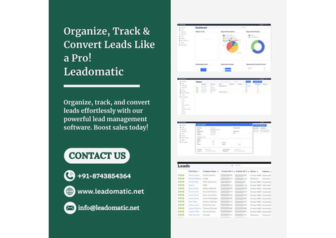 Organize, Track & Convert Leads Like a Pro! Leadomatic