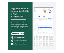 Organize, Track & Convert Leads Like a Pro! Leadomatic