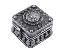 Antique-Style Oxidized Jewelry Box