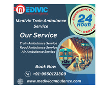 Medivic Train Ambulance Service in Mumbai is available at a low charge