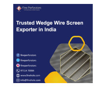 Trusted Wedge Wire Screen Exporter in India