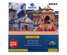 Book Private Helicopter For Do Dham Yatra From Agra