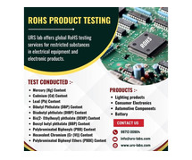 ROHS Compliance Testing Laboratory in India