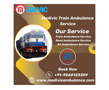 Medivic Train Ambulance Service in Chennai which transports patients with care