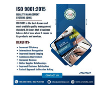 ISO 9001 Quality Management Certification in India