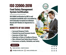 ISO 22000 Food Safety Certification in India