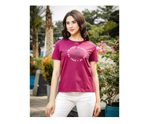 Find Your Favorite Round Neck T-Shirt for Women Today