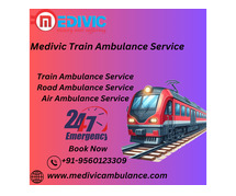 Medivic Train Ambulance Services in Jamshedpur provides medical assistance at an affordable cost