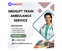 Medilift Train Ambulance in Ranchi provides the best Medical Transfer at a very Low Cost