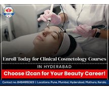 Enroll Today for Clinical Cosmetology Courses in Hyderabad – Choose I2can for Your Beauty Career!