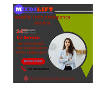 Medilift Train Ambulance in Delhi provides the best Medical Transfer at a very Low Cost