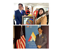 Dr. Sandeep Marwah Inaugurates Art Exhibition ‘DemArtcracy’ at American Center, New Delhi