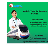 Medivic Train Ambulance in Bhopal provides the best convenience to patients.