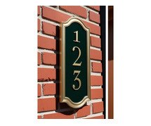 Custom House Number Plates in India- House Number Signs - House Address Number Signs