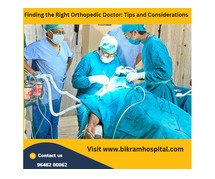 Find the Best Orthopaedic Doctor in Faridkot at Bikram Hospital