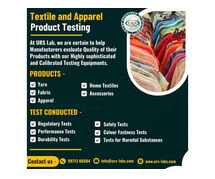 Textiles and Garments Product Testing Lab in India