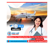 Use Air Ambulance in Patna with Certified Medical Crew by Sky