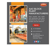 AAC Block Plant Manufacturers in India | 7675989961 | Buildmate