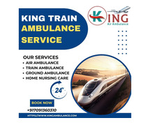 Book the Best King Train Ambulance Service in Jamshedpur with Top-Level Medical Team and Facilities