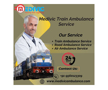 Medivic Train Ambulance in Raipur provides a safe service