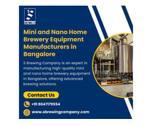 Mini and Nano Home Brewery Equipment manufacturers in Bangalore