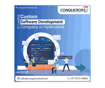 Custom Software Development Company In Hyderabad | +91 701 319 6804 | Conquerors Tech