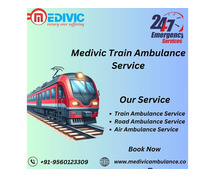 Select Medivic Train Ambulance in Lucknow for 24-hour Medical Transfer Service