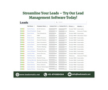 Streamline Your Leads – Try Our Lead Management Software Today!