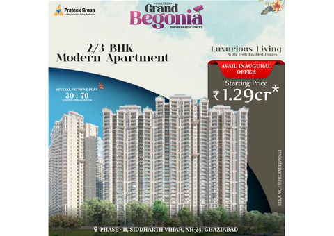 3 BHK Apartment in Prateek Grand Begonia