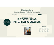 Create a Professional Interior Design Portfolio with UrbanEura – A Next.js Template!