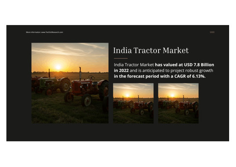 India Tractor Market Share, Size, and Growth: USD 7.8 Billion, {6.13%} CAGR Ahead