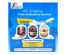 Get immediate patient shift by Falc Emergency Train Ambulance Services in Guwahati