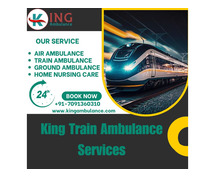 You can book a King Train Ambulance Services in Ranchi at any Time