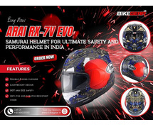 Buy Now Arai RX-7V Evo Samurai Helmet for Ultimate Safety and Performance in India