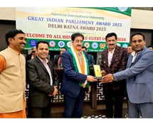 Sandeep Marwah Honoured with the Great Indian Parliament Award