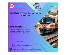 Choose Medivic Train Ambulance Service in Allahabad for the best quality transfer