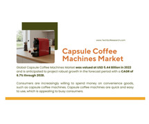 Capsule Coffee Machines Market Size and Trends: [USD 5.44 Billion], [6.7% CAGR] Forecast