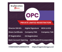 One Person Company Registration in India