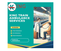 King Trains Ambulance in Patna provides high level medical staff inside the trains