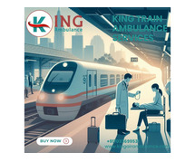 King Train Ambulance Service in Kolkata has a well-trained healthcare team