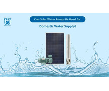 Solar Water Pumps for Domestic Water Supply | Unnati Pumps