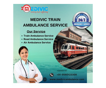 Medivic Train Ambulance Service in Allahabad provides the best care facilities to the patients