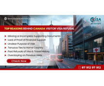 Top Reasons Behind Canada Visitor Visa Refusal | Call Us: 8791297912