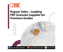 Kapoor Sales – Leading PBT Granules Supplier for Premium Grades