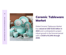 Ceramic Tableware Market Forecast: Key Trends, Share, and [6.24%] CAGR