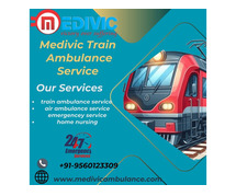 Medivic Train Ambulance in Gorakhpur  for Best Assistance at Every Step